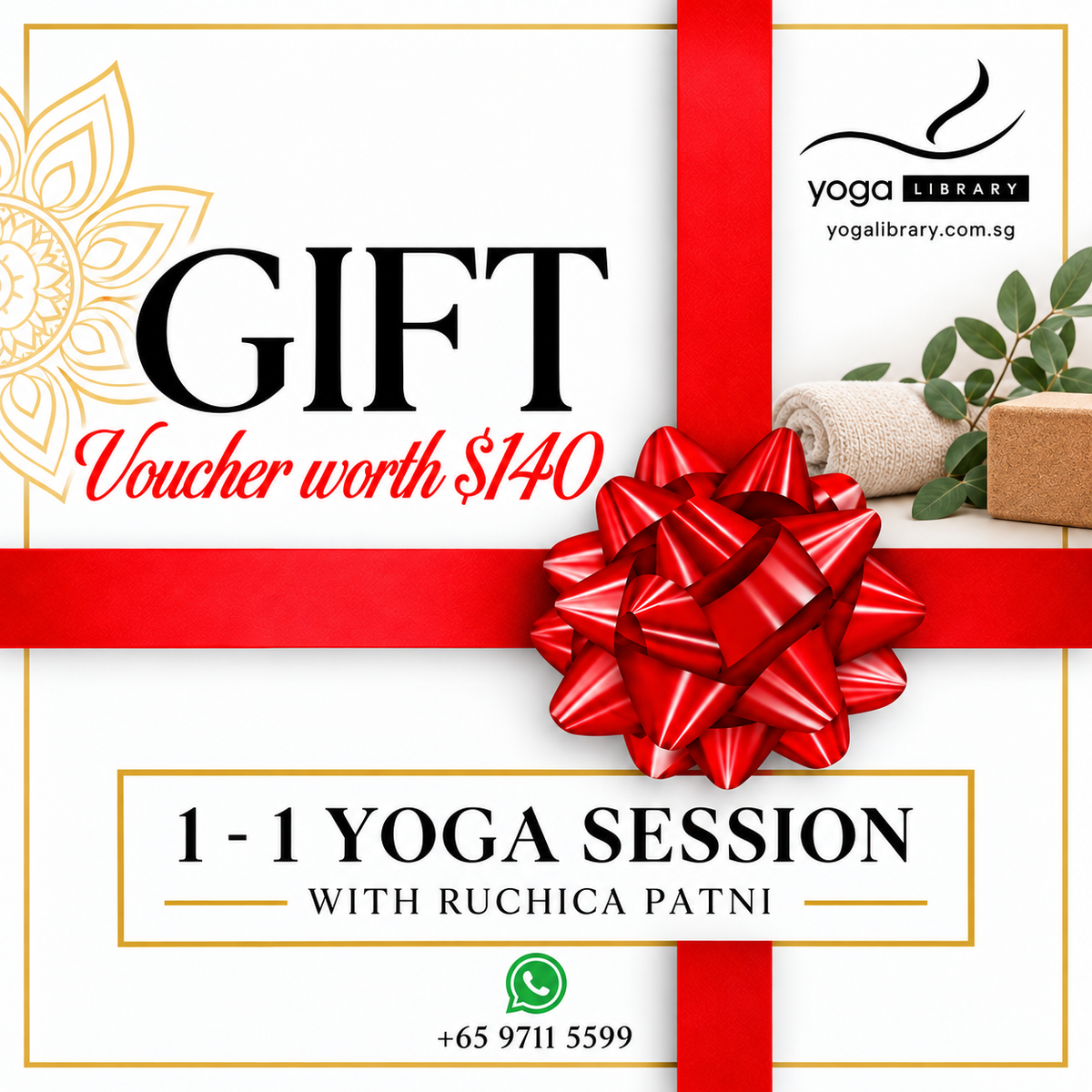 Yoga Class Gift Voucher