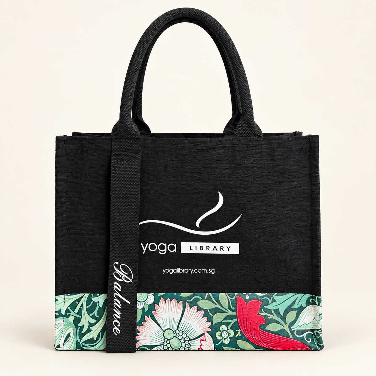 Yoga Library Bag, black and green
