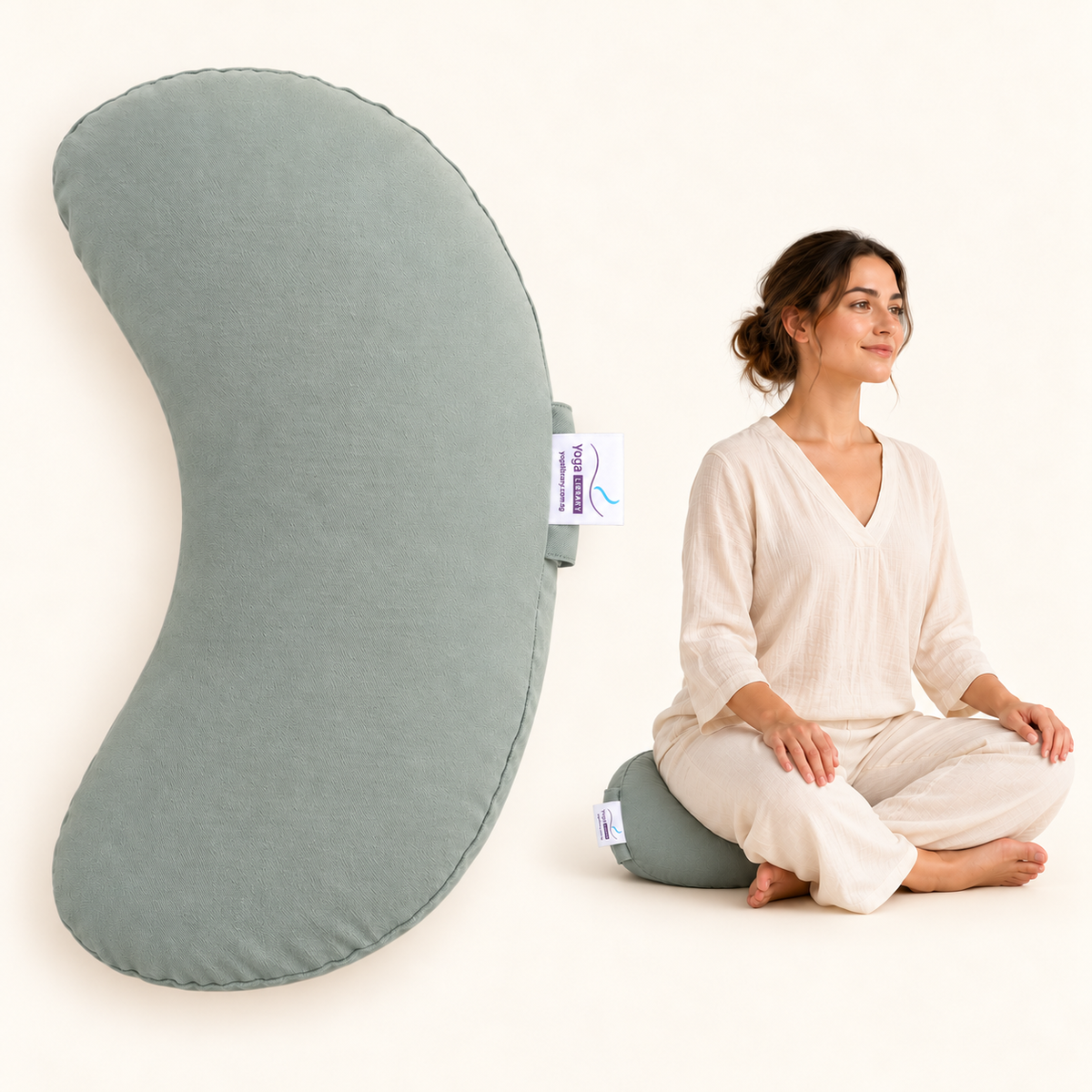 Sage Crescent Cushion